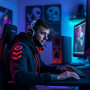 Gaming creator portrait